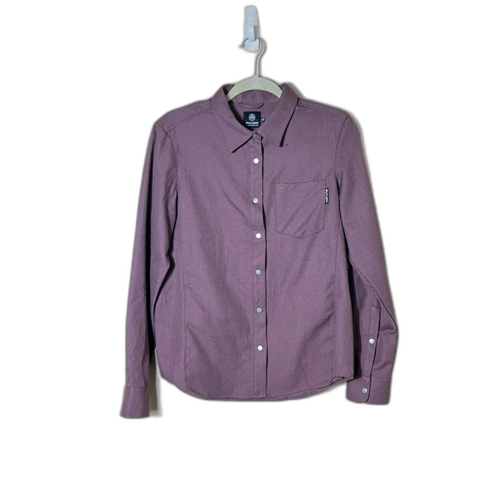 Women's Fly Low Brigitte Tech Flannel Shirt Medium Snap Button Gorpcore Western